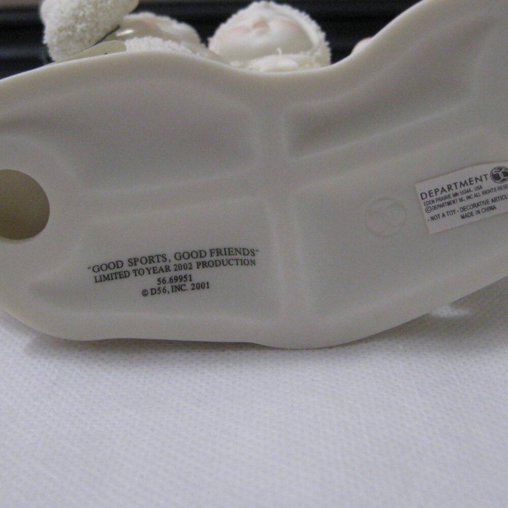 Rare Department 56 Snowbabies Good Sports Good Friends Starlight Games Limited - Picture 9 of 11